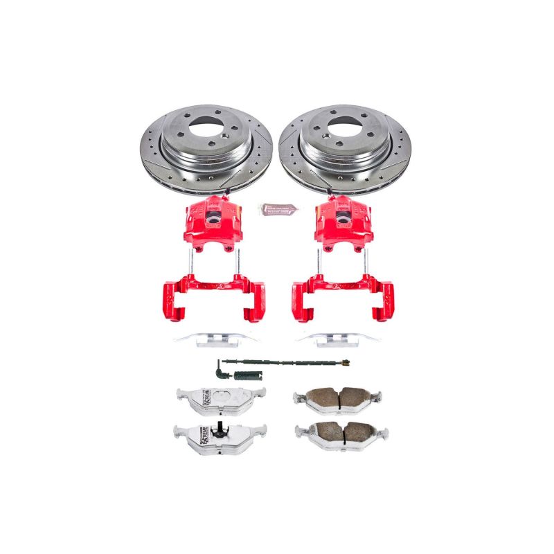 PSB Z26 Street Kit w/Cals - Power Stop 01-05 BMW 325xi Rear Z26 Street Warrior Brake Kit w/Calipers