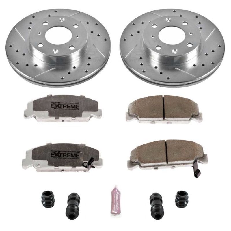 PSB Z26 Street Warrior Kit - Power Stop 88-89 Honda CRX Front Z26 Street Warrior Brake Kit