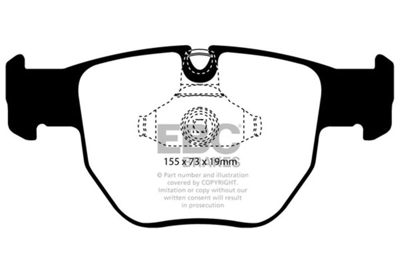 EBC Yellowstuff Brake Pad Sets - EBC 03-05 Land Rover Range Rover 4.4 Yellowstuff Front Brake Pads