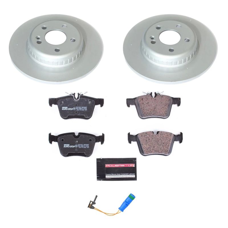 PSB Euro-Stop Kit - Power Stop 17-18 Mercedes-Benz C300 Rear Euro-Stop Brake Kit