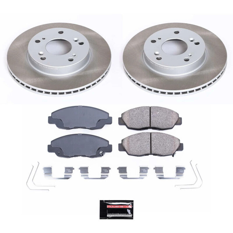 PSB Semi-Coated Rotor Kits - Power Stop 12-15 Honda Civic Front Semi-Coated Rotor Kit