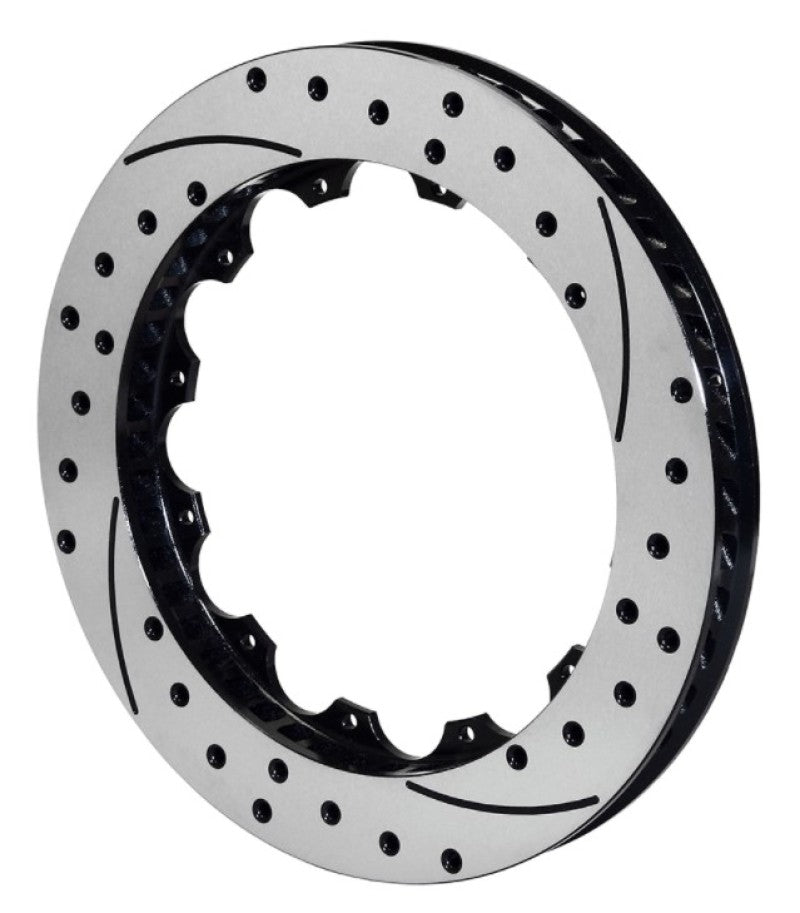 WIL Rotors - Wilwood Rotor-SV-SRP 72 Iron-LH-Drill-BLK 14.25 x 1.25 - 12 on 8.75in