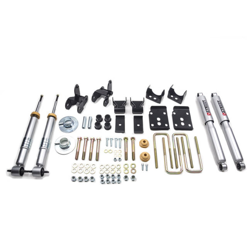 BT Lower Kit w SP Shocks - Belltech Complete Lowering Kit for 2015+ Ford F-150 (Ext/Crew Cab-Short Bed 2wd/4wd) Front and Rear