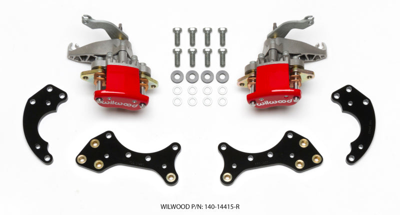WIL Dynalite Brake Kit - Wilwood P/S Retrofit Kit w/MC4 P-Brake Forged Dynalite Pro Street 12.19in Rear Kits