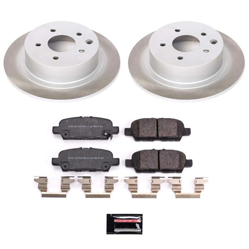 PSB Semi-Coated Rotor Kits - Power Stop 2019 Nissan Sentra Rear Semi-Coated Rotor Kit