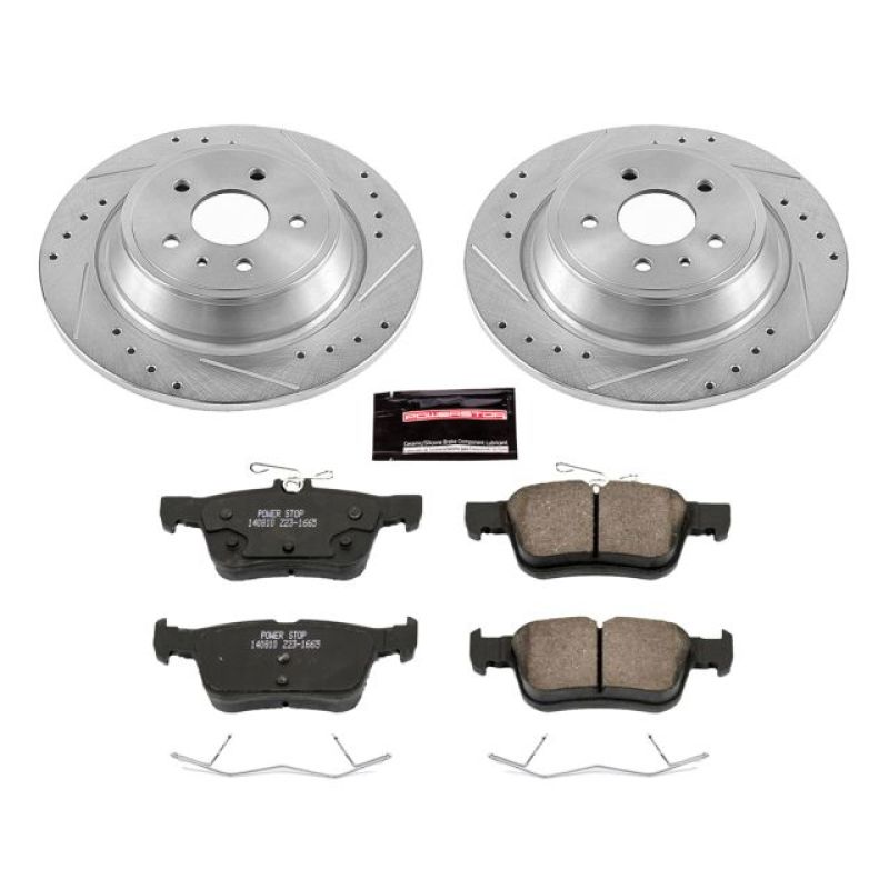 PSB Z23 Evolution Kit - Power Stop 13-19 Ford Fusion Rear Z23 Evolution Sport Brake Kit