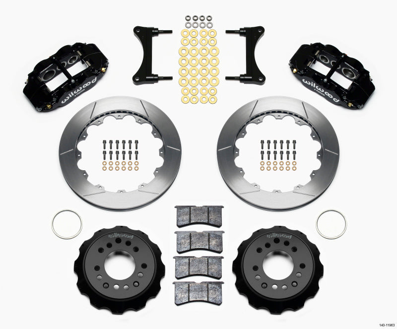WIL Superlite Brake Kit - Wilwood Narrow Superlite 6R Front Hat Kit 12.88in 93-96 Mazda RX7