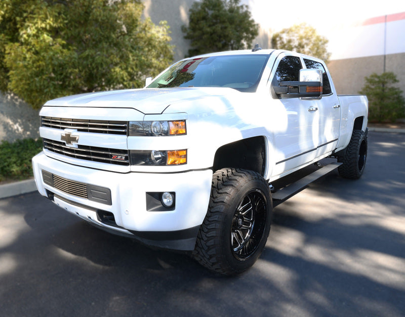 GOR RealTruck VoltStep Running Boards - RealTruck 15-19 Chevy Silverado 25/3500HD CC Dsl 4dr VoltStep Electric Running Board Kit - Tex. Blk