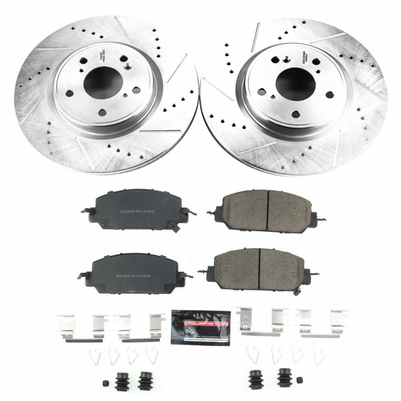 PSB Z23 Evolution Kit - Power Stop 17-18 Honda CR-V Front Z23 Evolution Sport Brake Kit
