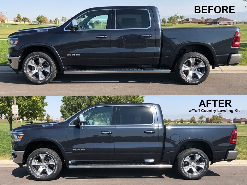 TUF Front Leveling Kits - Tuff Country 19-23 Dodge Ram 1500 2in Front Leveling Kit with Ride Height Sensor Links