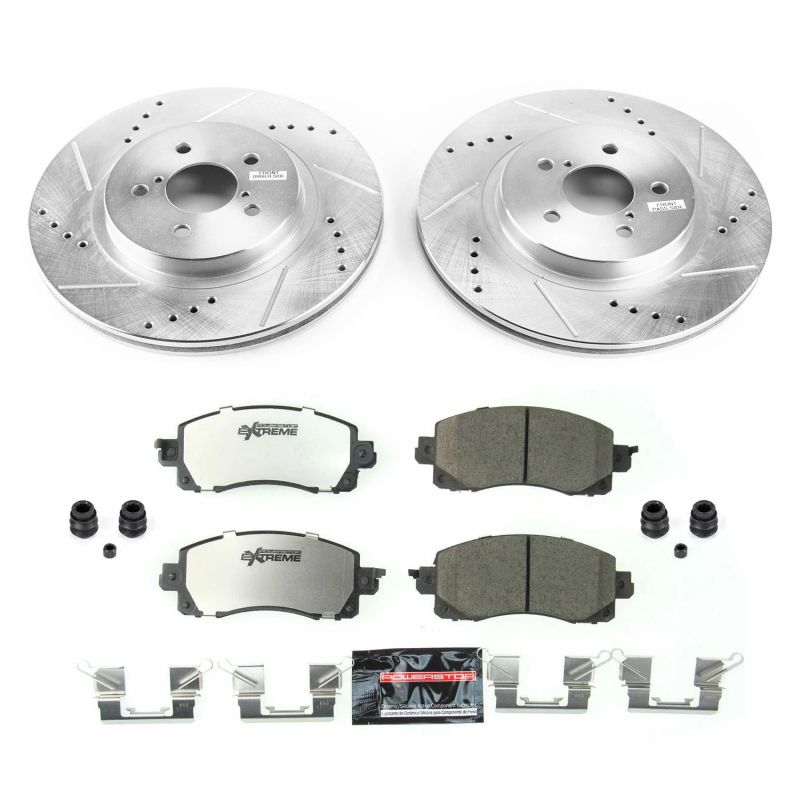 PSB Z26 Street Warrior Kit - Power Stop 18-19 Subaru Crosstrek Front Z26 Street Warrior Brake Kit