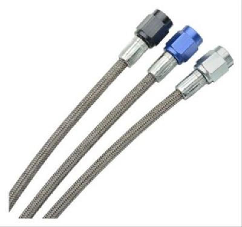 FRA Brake Lines - Fragola -2AN Brake Line w/ -3AN Blue Alum. Nuts 36in