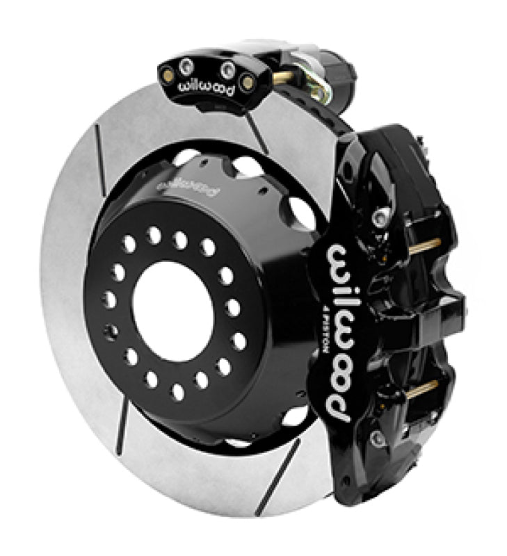 WIL Aero Brake Kit - Wilwood EPB Rear Kit AERO4 12 Bolt 2.75 OffSet