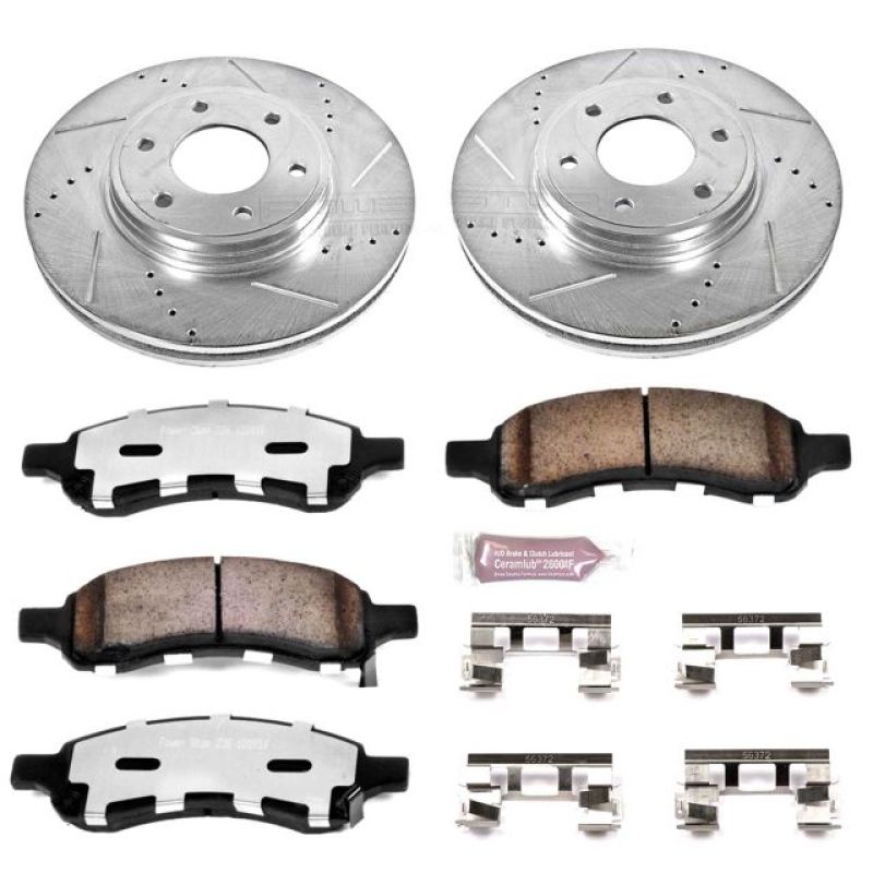 PSB Z36 Truck & Tow Kit - Power Stop 06-09 Chevrolet Trailblazer Front Z36 Truck & Tow Brake Kit