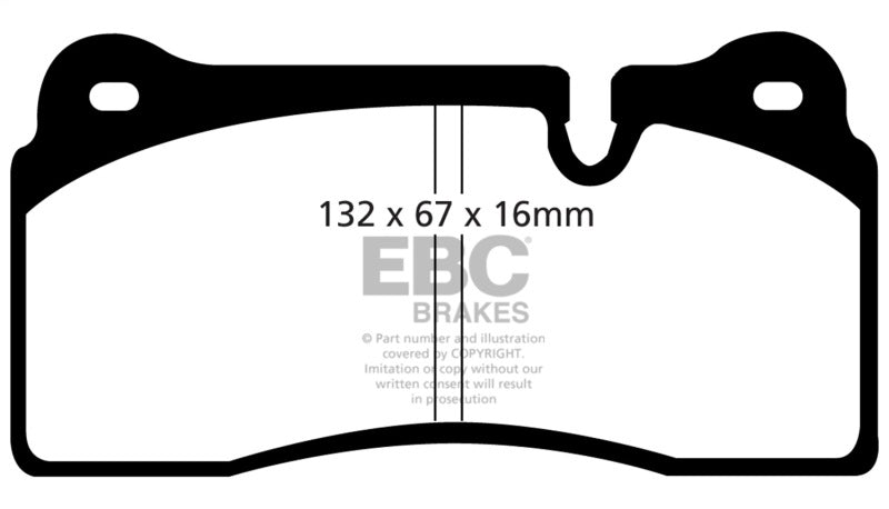 EBC Bluestuff Brake Pad Sets - EBC 98-99 Lamborghini Diablo 5.7L Sv Bluestuff Front Brake Pads
