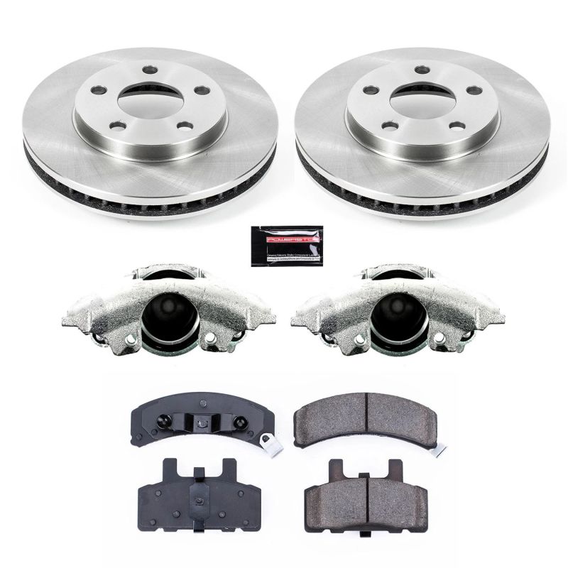 PSB Autospecialty Kit w/Cals - Power Stop 91-93 Cadillac Commercial Chassis Front Autospecialty Brake Kit w/Calipers