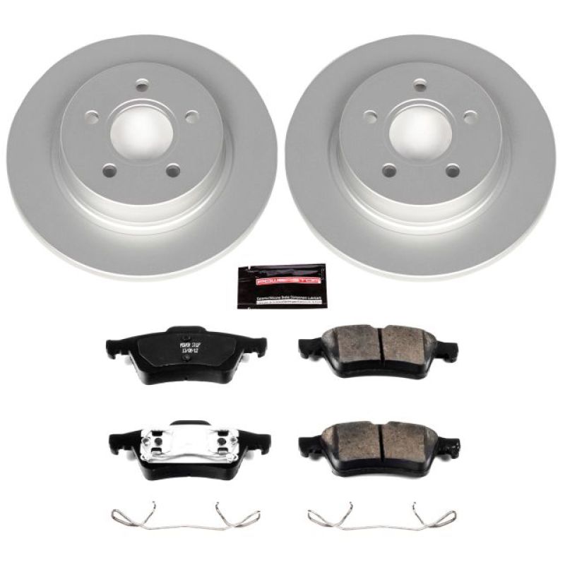 PSB Z23 Evolution Coated Kit - Power Stop 04-05 Volvo S40 Rear Z23 Evolution Sport Coated Brake Kit