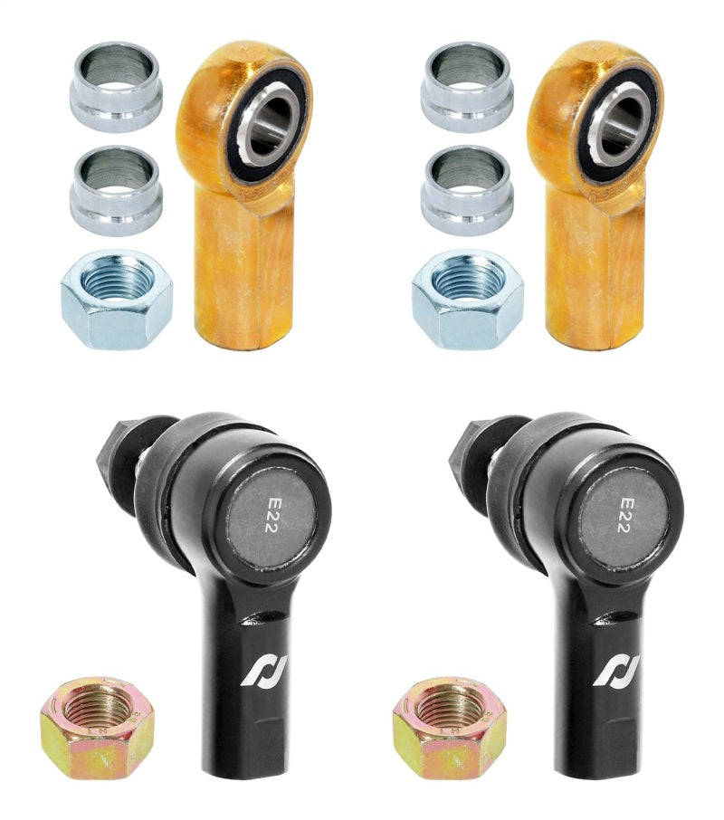 ROK Sway Bar Endlinks - RockJock Adjustable Sway Bar End Link Rod End Pack for JT Rear Sealed Style