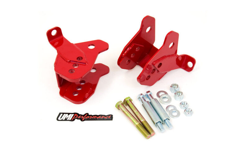 UMI Lower Control Arms - UMI Performance 64-72 GM A-Body Rear Control Arm Relocation Brackets - Bolt-In