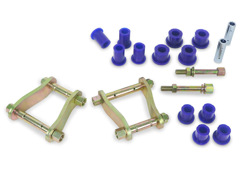 SPR Bushings - Leaf Spring - SuperPro 05-15 Toyota Hilux 4WD Greasable Shackle and Bushing Kit