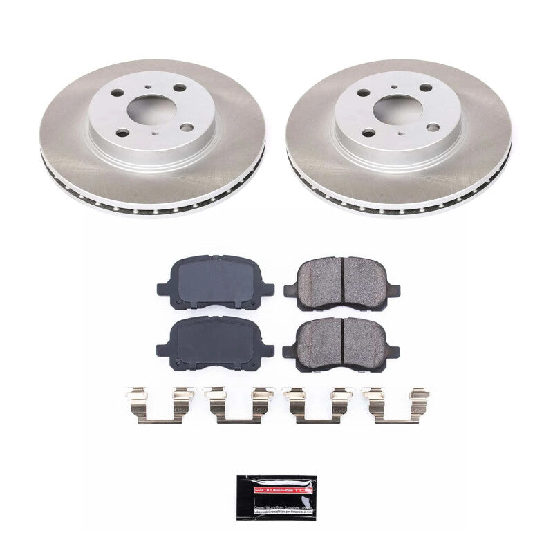 PSB Semi-Coated Rotor Kits - Power Stop 98-02 Toyota Corolla Front Semi-Coated Rotor Kit