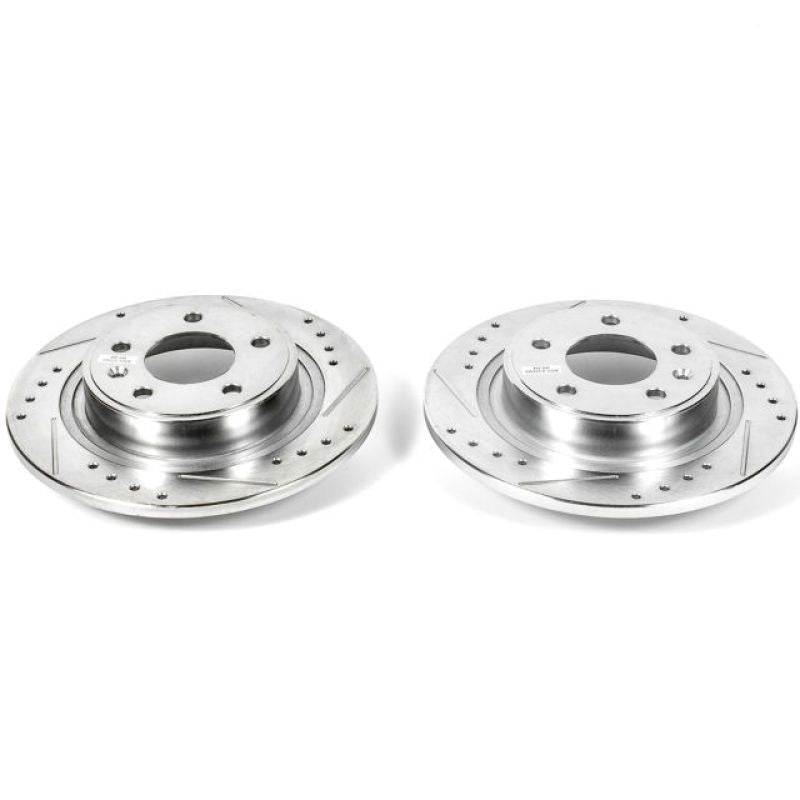 PSB Evolution Drill/Slot Rotor - Power Stop 16-19 Buick Cascada Rear Evolution Drilled & Slotted Rotors - Pair