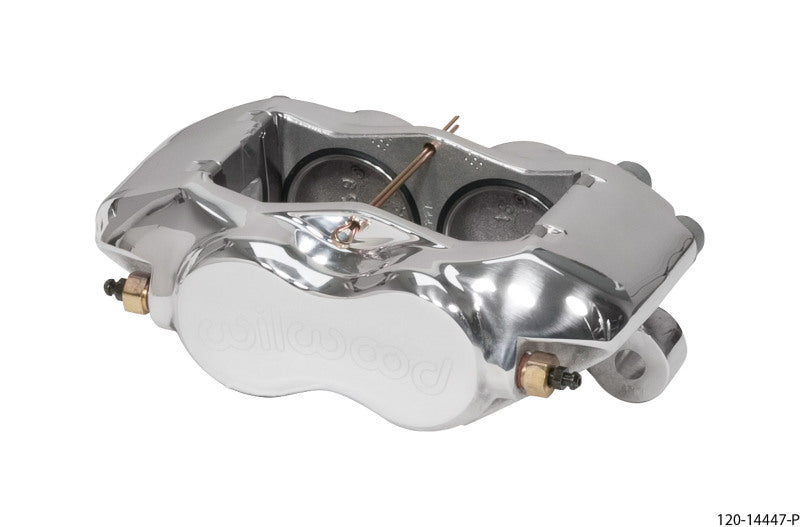 WIL Dynalite Caliper - Wilwood Caliper-Forged Dynalite w/Dust Seal-Polished 1.75in Pistons .81in Disc