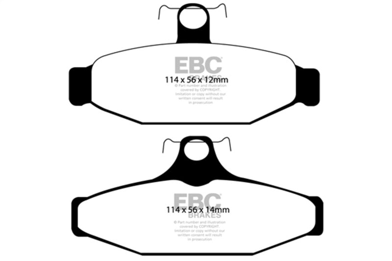 EBC Bluestuff Brake Pad Sets - EBC 90-00 Aston Martin Vantage 5.3 (Twin Supercharged)(AP) Bluestuff Rear Brake Pads