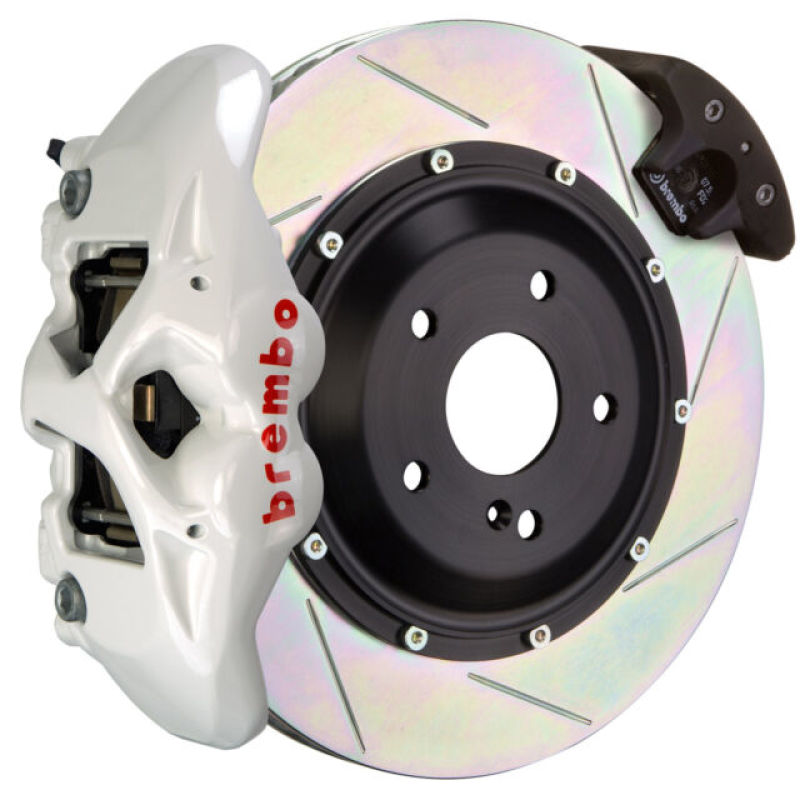 BRB Big Brake Kits - Brembo 06-09 997.1 GT3 Front GT BBK 6 Piston Cast 380x34 2pc Rotor Slotted Type3-White
