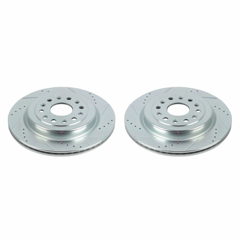 PSB Evolution Drill/Slot Rotor - Power Stop 19-20 Ram 1500 Rear Evolution Drilled & Slotted Rotors - Pair