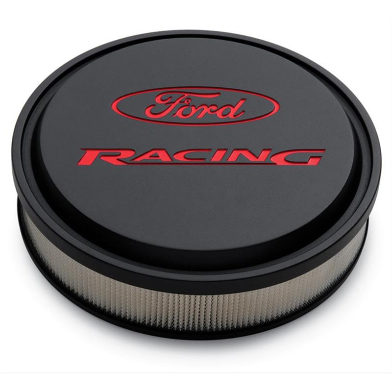 FR Air Cleaners - Ford Racing Black/Red Slant Edge Air Cleaner