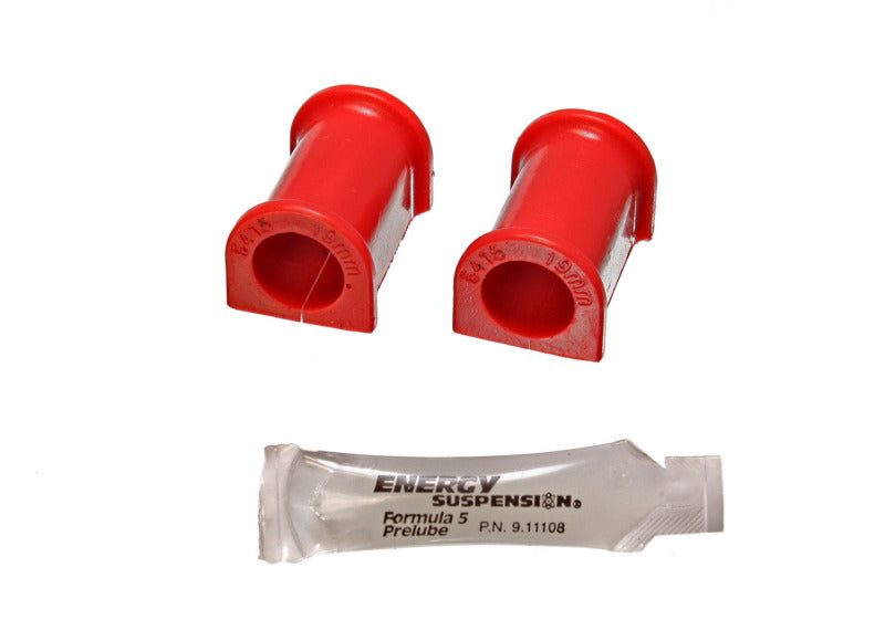 ES Sway Bar Bushings - Red - Energy Suspension 95-99 Mitsubishi Eclipse FWD/AWD Red 19mm Front Sway Bar Bushings