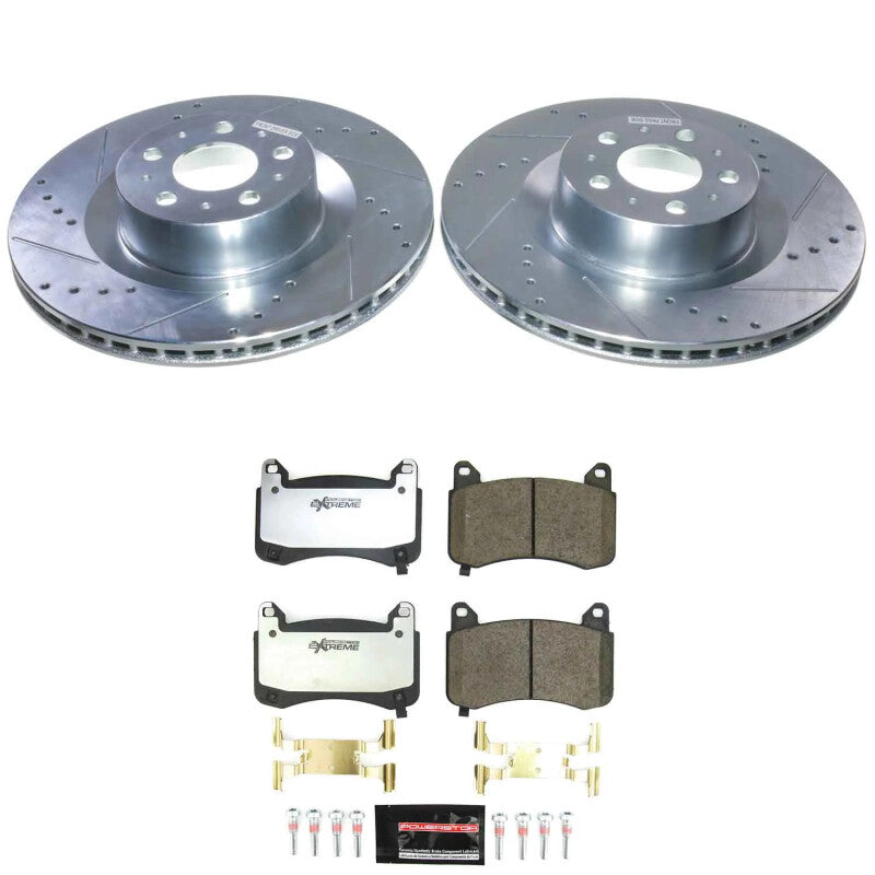 PSB Z26 Street Warrior Kit - Power Stop 20-24 Tesla Y Front Z26 Street Brake Kit