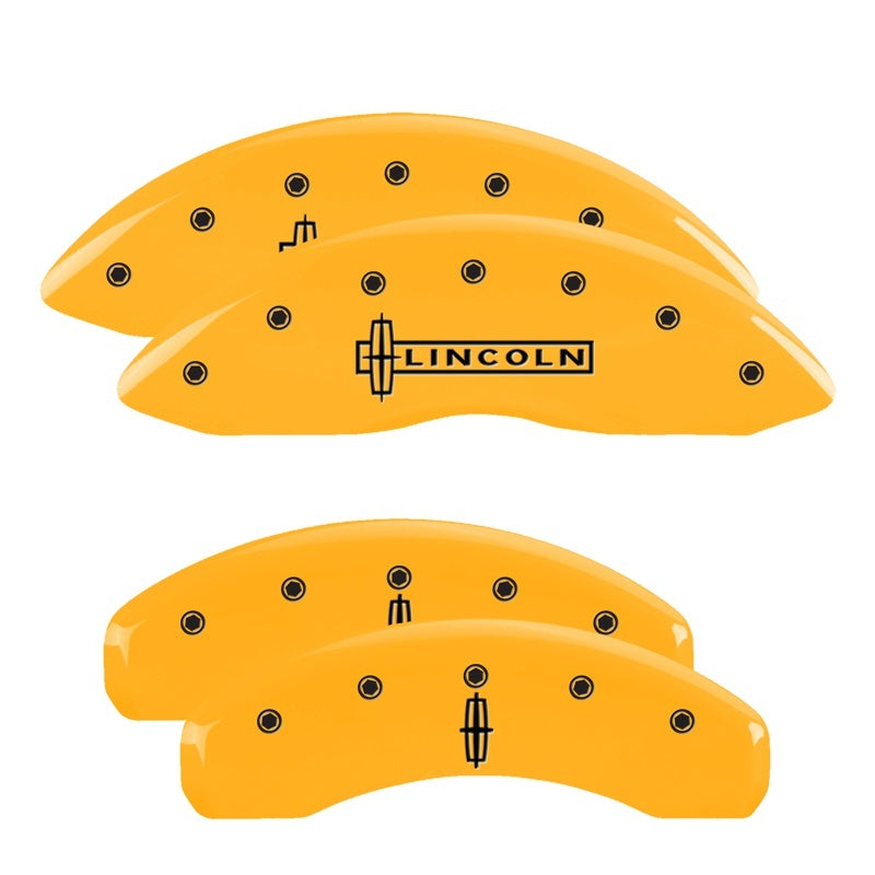 MGP Caliper Covers 4 Logo - MGP 4 Caliper Covers Engraved Fr Lincoln Rr Star Logo Yellow Finish Blk Char 2003 Lincoln Navigator