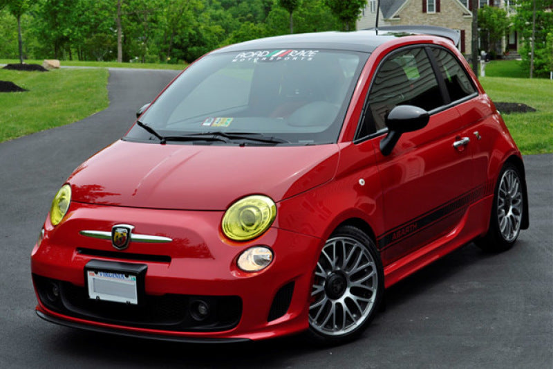 RAL UR Blk Flap/Grey Logo - Rally Armor 12-18 Fiat 500 Black UR Mud Flap w/Grey Logo