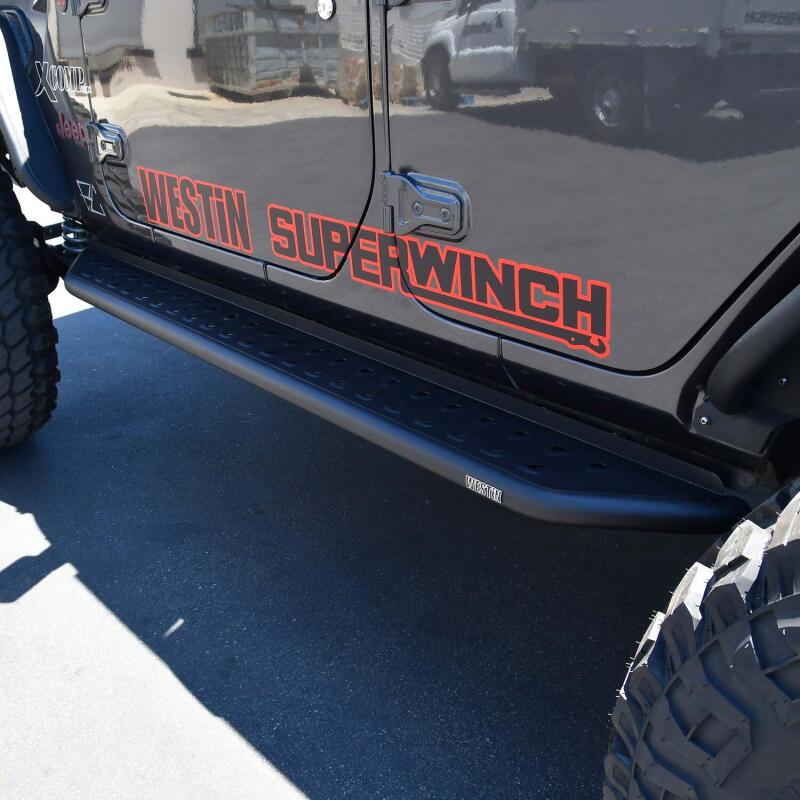 WES Running Boards - Outlaw - Westin 18-24 Jeep Wrangler (JL) Unlimited 4DR Outlaw Running Board - Textured Black