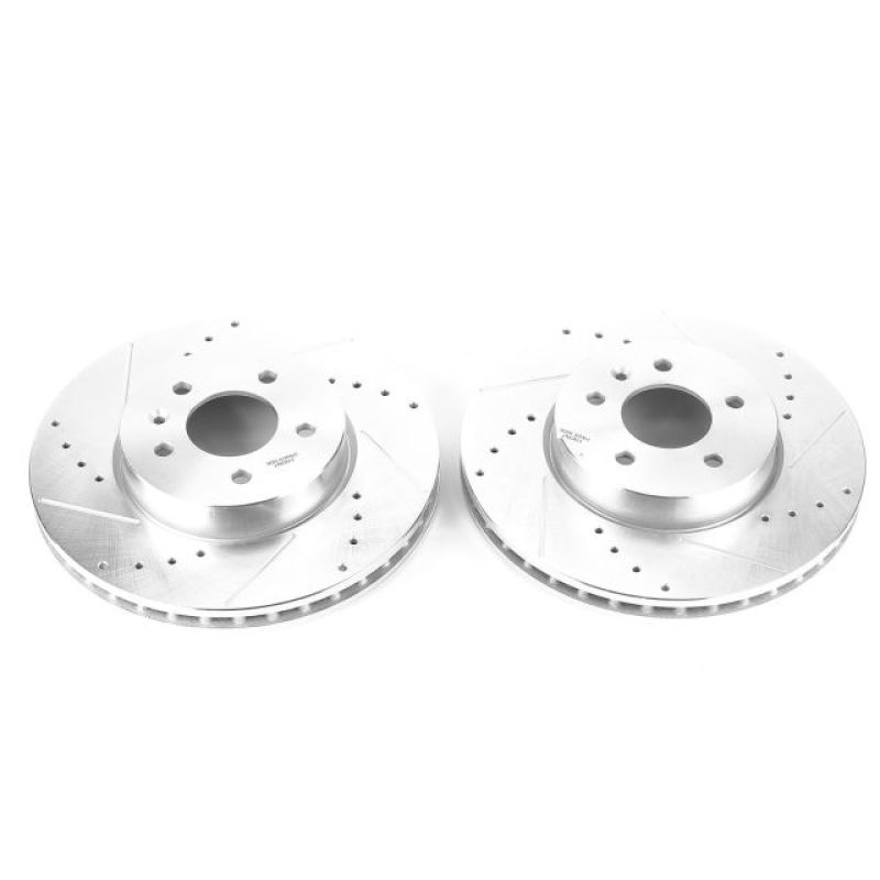 PSB Evolution Drill/Slot Rotor - Power Stop 13-18 Cadillac ATS Front Evolution Drilled & Slotted Rotors - Pair