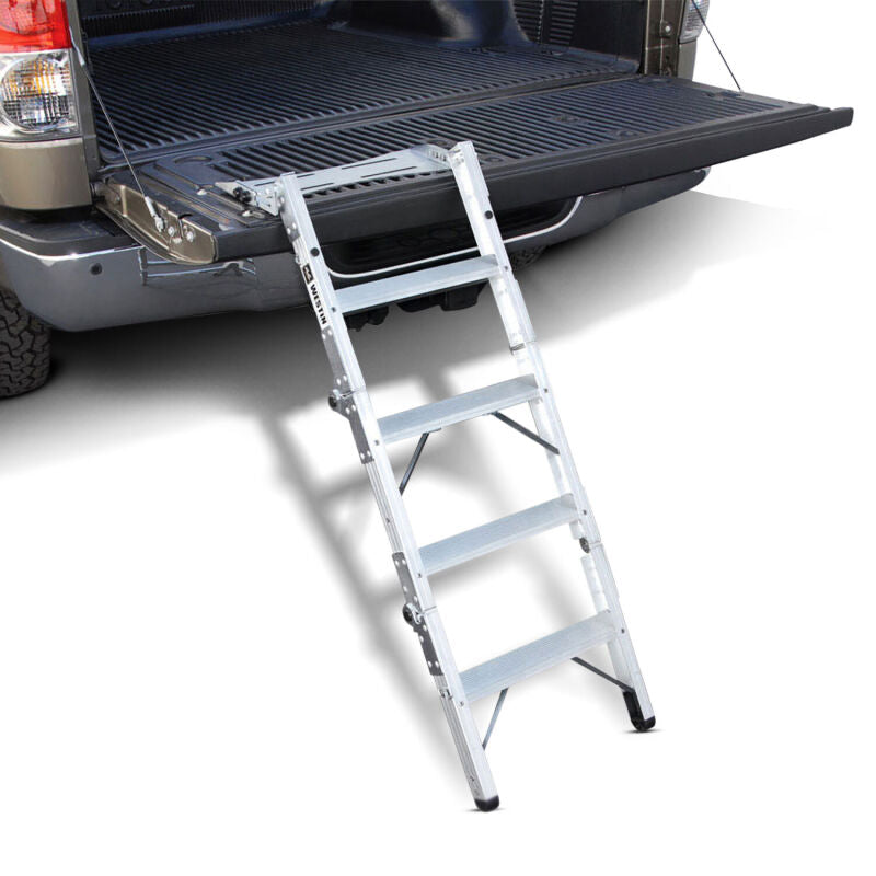 WES Truck-Pal Tailgate Ladder - Westin Truck-Pal Tailgate Ladder - Aluminum
