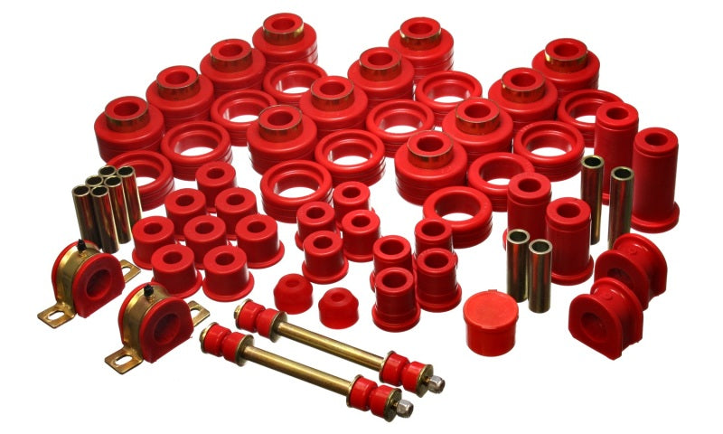 ES Hyper-Flex Sets - Red - Energy Suspension 92-97 Chevy Suburban 4WD Red Hyper-flex Master Bushing Set