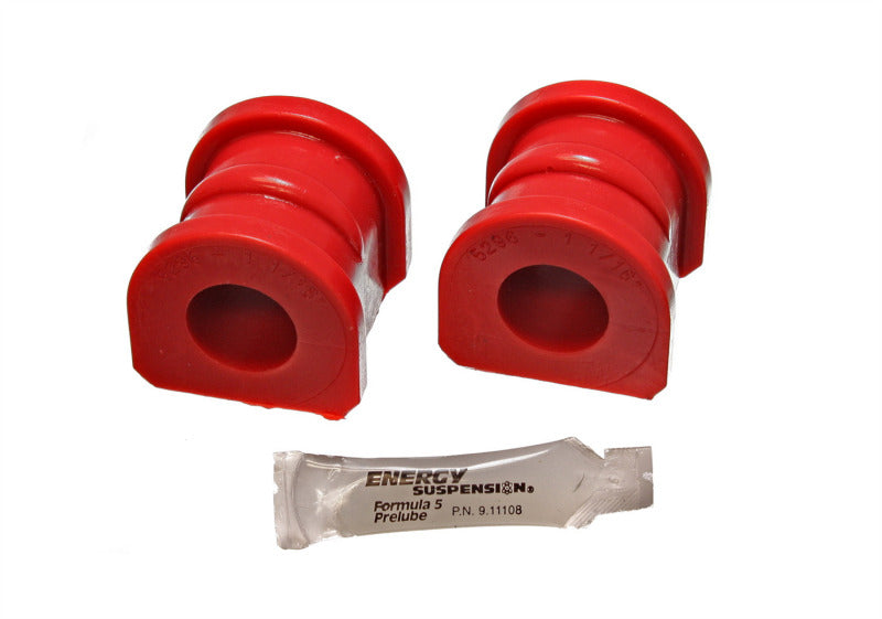 ES Sway Bar Bushings - Red - Energy Suspension 89-97 Ford Thunderbird / 89-97 Cougar Red 1-1/16in Front Sway Bar Bushing Set