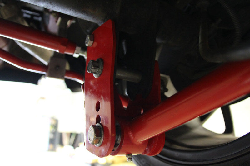 UMI Control Arm Mounts - UMI Performance 05-14 Ford Mustang Rear Control Arm Relocation Brackets- Bolt In