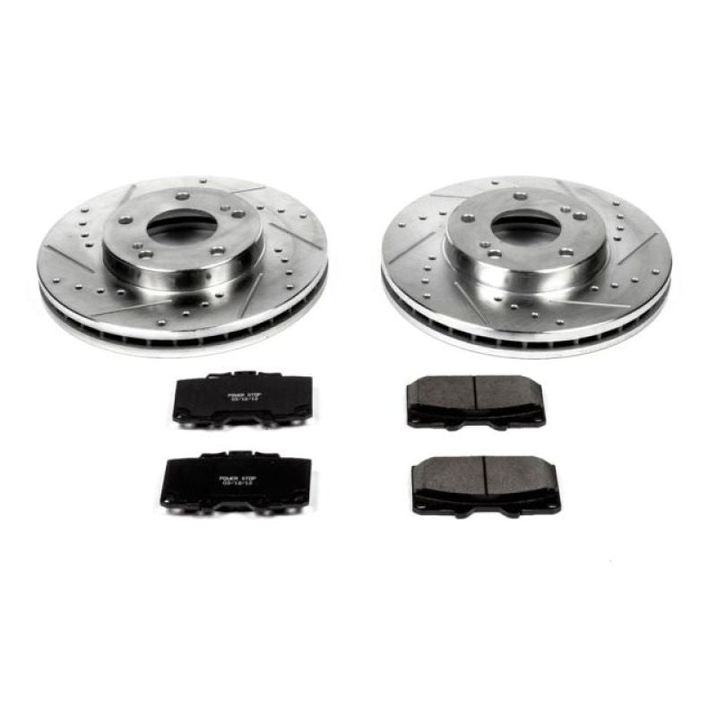 PSB Z23 Evolution Kit - Power Stop 89-96 Nissan 300ZX Front Z23 Evolution Sport Brake Kit