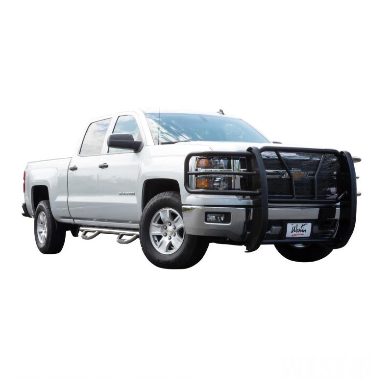 WES HDX Grille Guards - Westin 2014-2015 Chevrolet Silverado 1500 HDX Grille Guard - Black