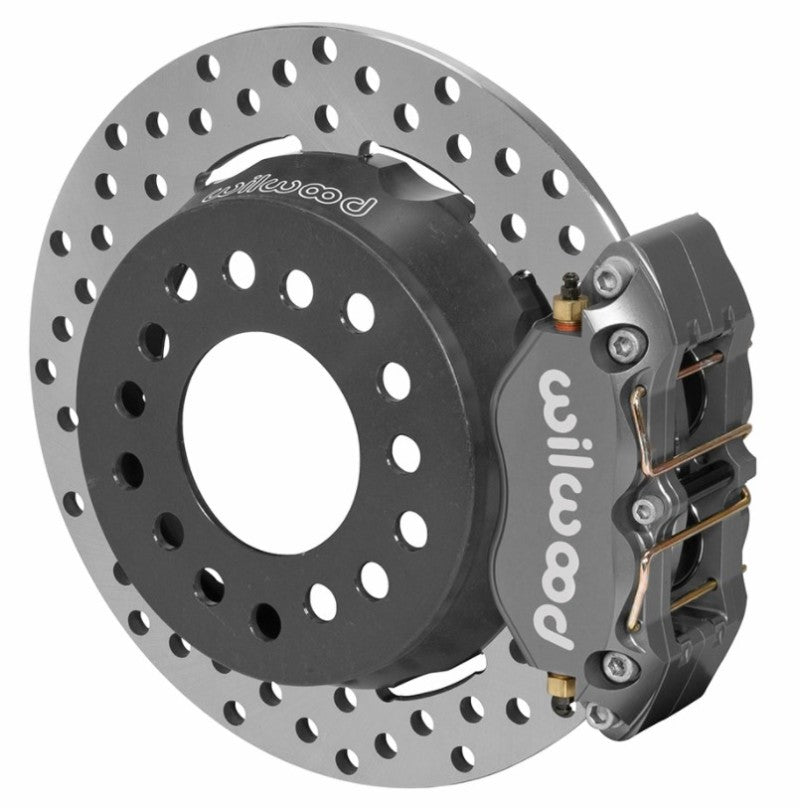 WIL Dynapro Brake Kit - Wilwood Dynapro Lug Mount Rear Dynamic Kit SA Drilled Big Ford New Style 2.36in Offset