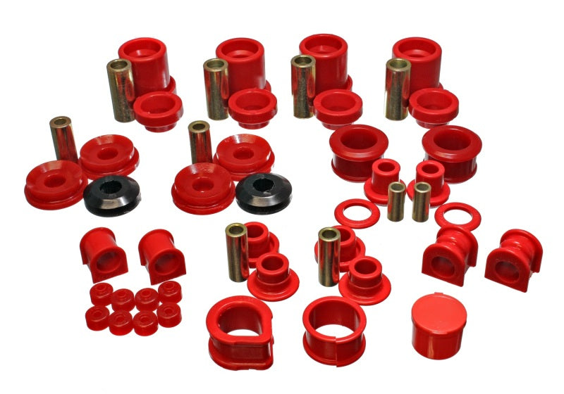ES Hyper-Flex Sets - Red - Energy Suspension 90-96 Nissan 300ZX Red Hyper-Flex Master Bushing Set (Sway bar end link bushings a