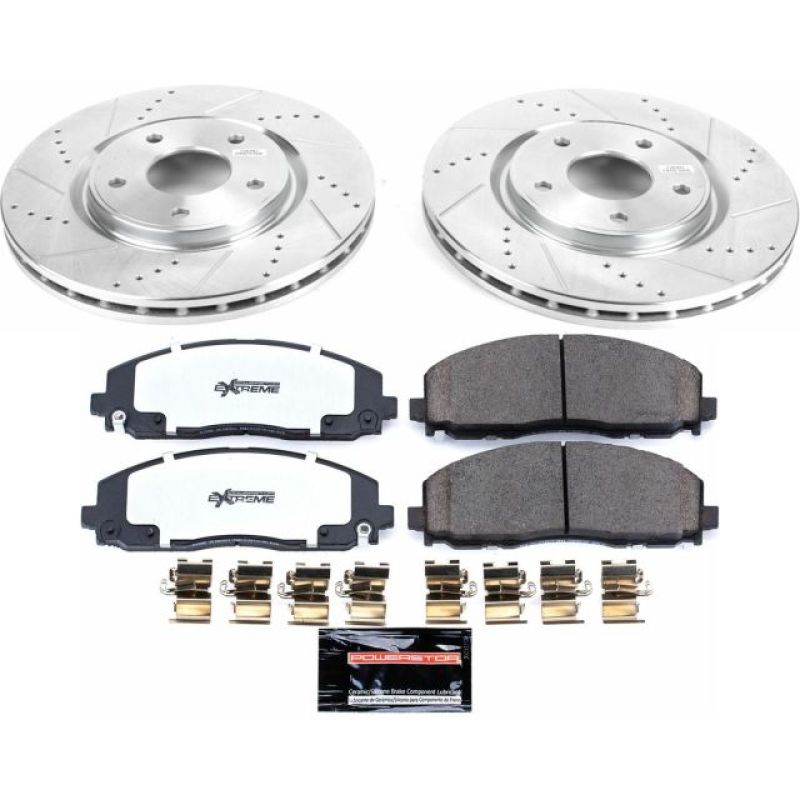 PSB Z36 Truck & Tow Kit - Power Stop 17-19 Chrysler Pacifica Front Z36 Truck & Tow Brake Kit