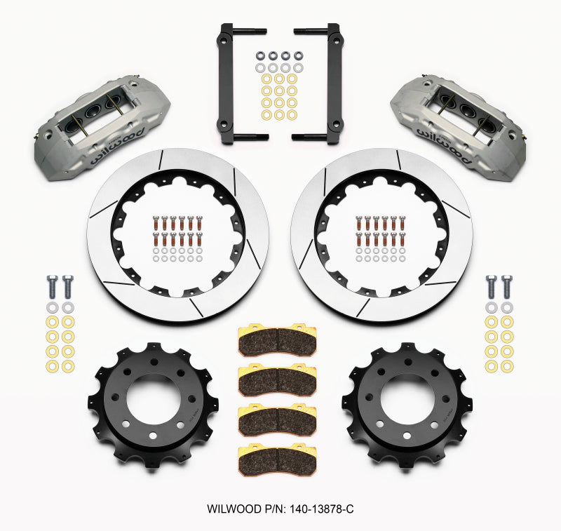 WIL TX6R Brake Kit - Wilwood TX6R Rear Kit 16.00in Clear Ano 1999-2010 GM H2 / 2500 4.63 Cntr