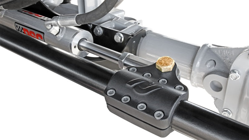 ROK Currectlync Steering Kits - RockJock Currectlync Ram Assist Tie Rod Clamp Bracket Forged Chromoly For 42mm 1 5/8in Tube