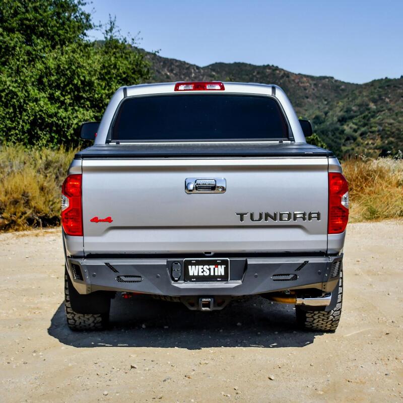 WES Pro-Series Bumpers - Westin 14-21 Toyota Tundra (Excl. Tundra w/Blind Spot Sys) Pro-Series Rear Bumper - Tex. Blk