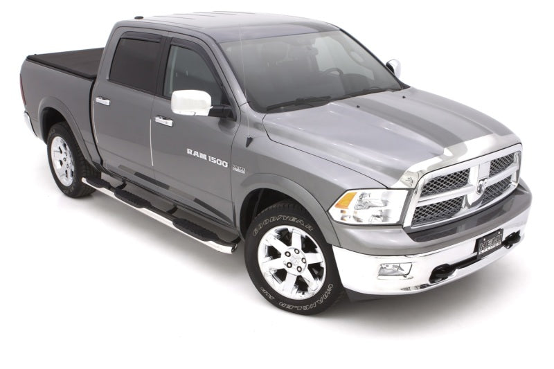 LND Nerf Bars - Polished - Lund 09-17 Dodge Ram 1500 Crew Cab (5.5ft. Bed) 5in. Oval WTW SS Nerf Bars - Polished